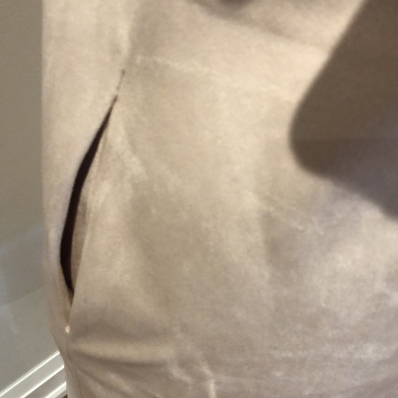 MNG Mango faux suede light dress with bell sleeve - Picture 5 of 9